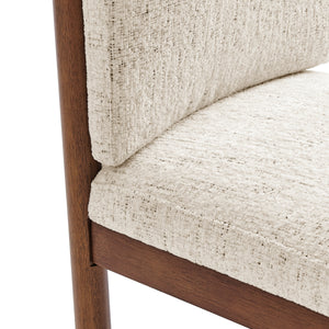 2pc Set - Melvin KD Chenille Dining Side Chair, Concord Cream