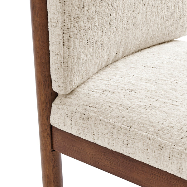 2pc Set - Melvin KD Chenille Dining Side Chair, Concord Cream