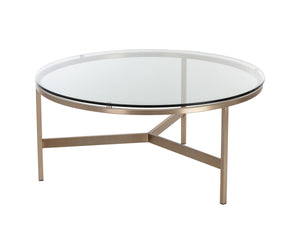 FLATO COFFEE TABLE - ANTIQUE BRASS