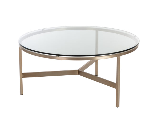 FLATO COFFEE TABLE - ANTIQUE BRASS