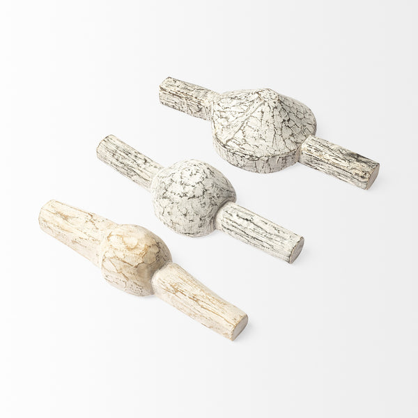 Oro (Set of 3) White Tribal Inspired Measuring Cups