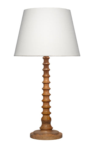 Revolution Wood Table Lamp with Linen Shade, Natural