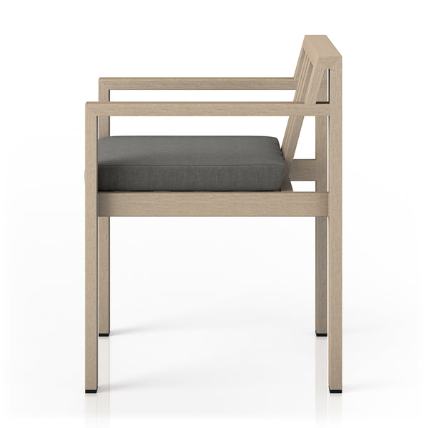 Monterey Outdoor Dining Armchair In Brown