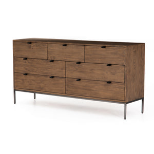Trey 7 Drawer Dresser In Auburn Poplar