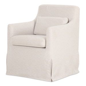 Moe's Lydia Slipcover Dining Chair with Lumbar Pillow