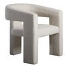 Moe's Elo Sculptural White Armchair