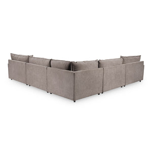Caplan 5-Piece Modular Sectional Sofa - Elite Charcoal