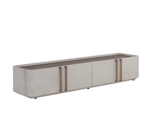 JAMILLE MEDIA CONSOLE AND CABINET - CREAM