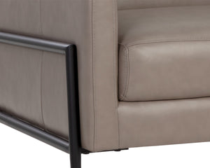 TALULA LOUNGE CHAIR - ALPINE GREY LEATHER