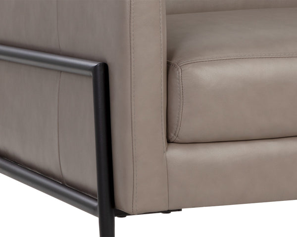 TALULA LOUNGE CHAIR - ALPINE GREY LEATHER