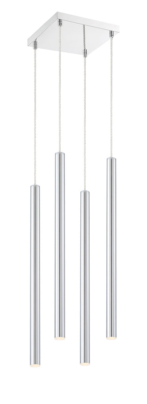 Forest 4 Light Island/Billiard in Chrome Finish