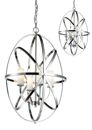 Aranya 4 Light Pendant in Chrome Finish