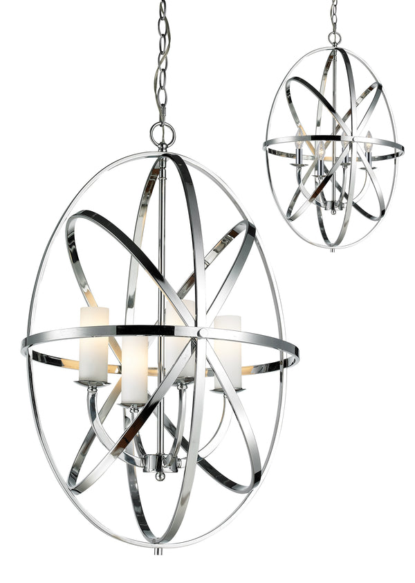 Aranya 4 Light Pendant in Chrome Finish