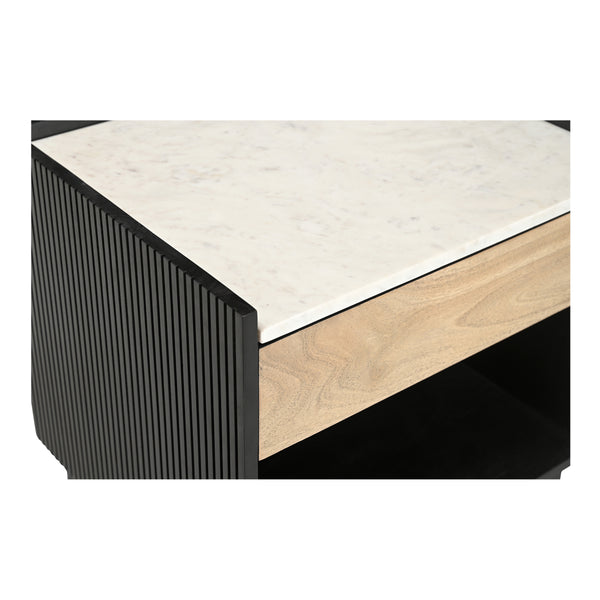 Carter Nightstand with Marble Top