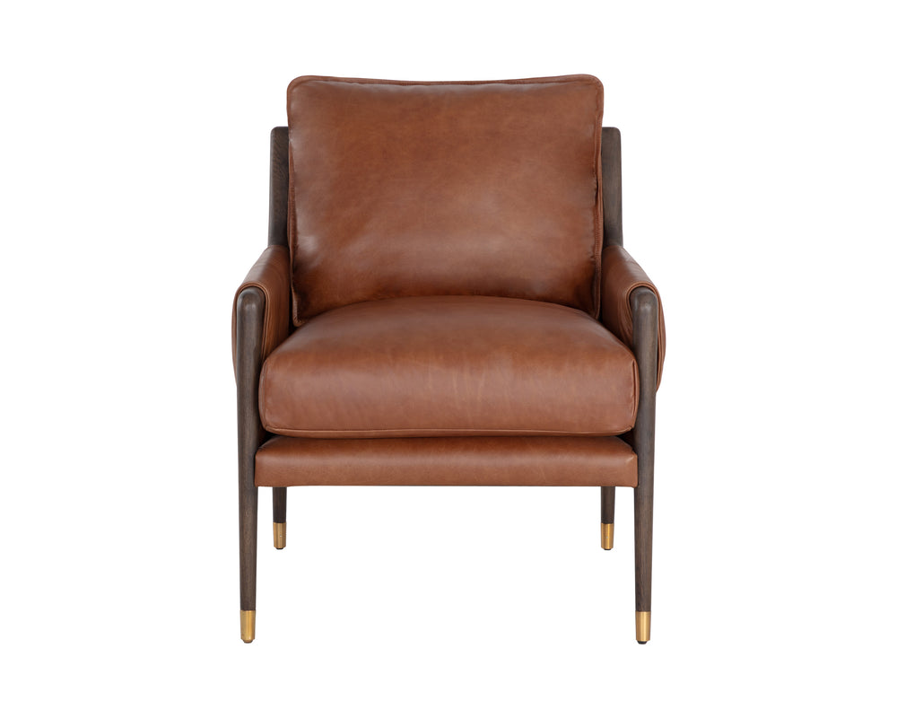 MAUTI ARMCHAIR - BROWN - SHALIMAR TOBACCO LEATHER