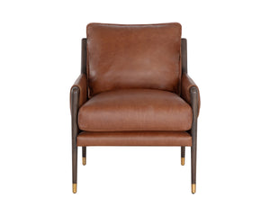 MAUTI ARMCHAIR - BROWN - SHALIMAR TOBACCO LEATHER