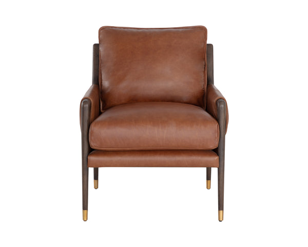MAUTI ARMCHAIR - BROWN - SHALIMAR TOBACCO LEATHER