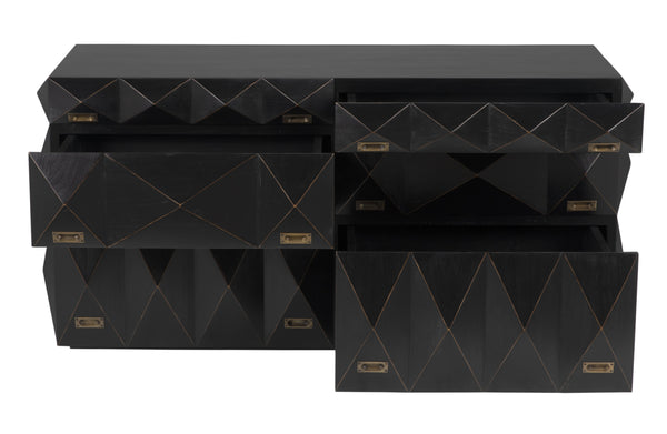 Allegra Dresser, Hand Rubbed Black