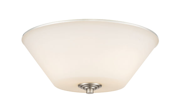 Jarra 3 Light Flush Mount in Brushed Nickel Finish