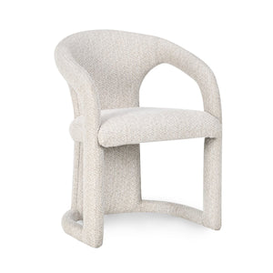 Archie Upholstered Dining Chair in Birch Cream