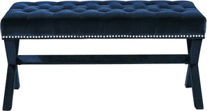 Herbert Bench In Navy Velvet