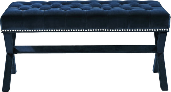 Herbert Bench In Navy Velvet