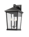 Beacon 3 Light Outdoor Wall Sconce in Black Finish