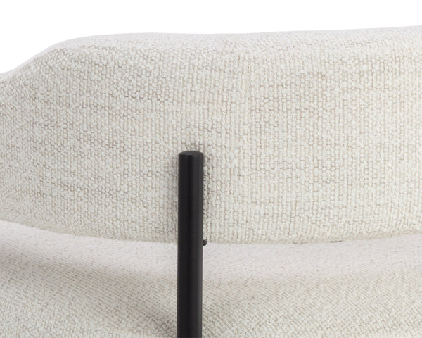 LOLA LOUNGE CHAIR - MERINO PEARL