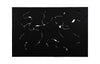 Teak Slice Coffee Table, Rectangle, Black