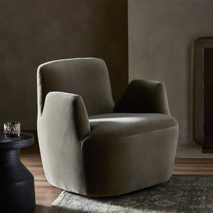 Reed Swivel Chair In Sapphire Sage