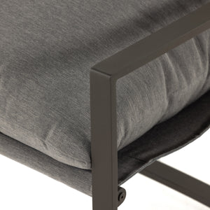 Avon Outdoor Sling Chair In Charcoal