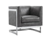 YVETTE ARMCHAIR - STAINLESS STEEL - CANTINA MAGNETITE