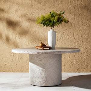 Otero Round Outdoor Dining Tbl 60 In White