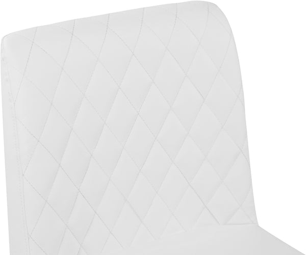 Bernard Stool In White Faux Leather