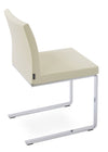 Aria flat chrome plated steel cream PPM