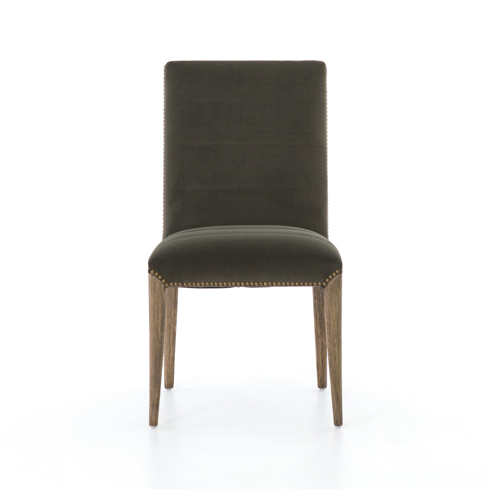 Nate Dining Chair-Modern Velvet Loden
