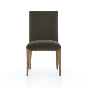 Nate Dining Chair-Modern Velvet Loden
