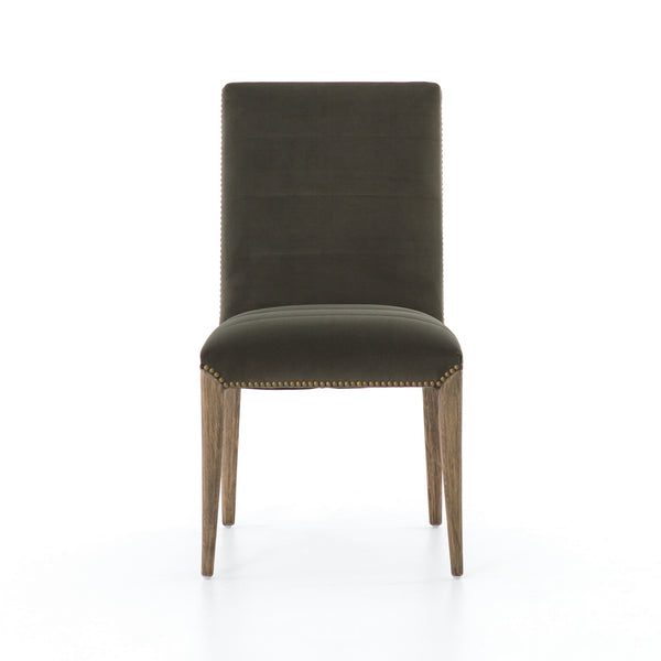 Nate Dining Chair-Modern Velvet Loden