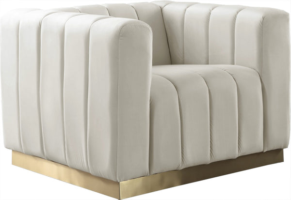 Francis Chair In Cream Velvet