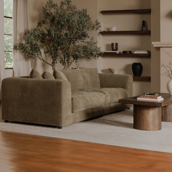 Moe's Davie Sofa in Olive Chenille