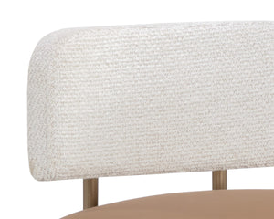 LARISSA BARSTOOL - NAPA COGNAC / RHEA LIGHT BARLEY