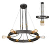 Troubadour  6 Light Chandelier in Bronze Finish