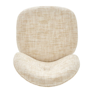 Nisha KD Chenille Dining Side Chair, Allure Cream