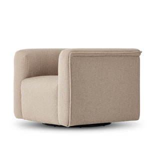 Wellborn Swivel Chair In Kerbey Camel