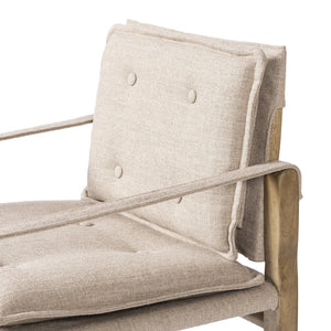 Lenz Dining Armchair In Alcala Taupe