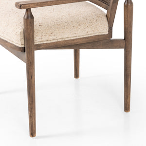 Xavier Dining Armchair In Hasselt Taupe