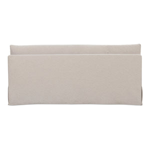 Moe's Fable Slipcover Dining Bench Beige
