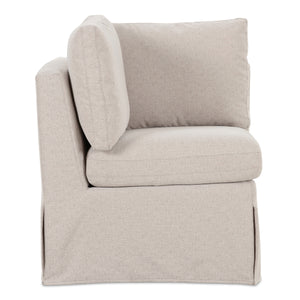 Moe's Fable Slipcover Dining Corner Chair Beige