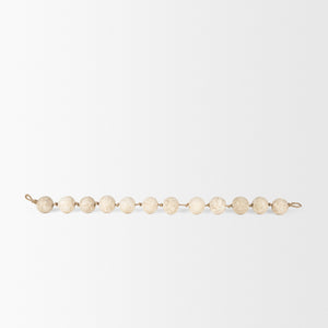 Varamala Beige Paper Mache Sphere Garland