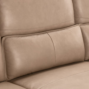 Branford Leather Power Recliner Sectional with LAF Chaise